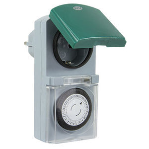 Z-Uhr mech. Tag IP44 gr-gn – 0025700409
