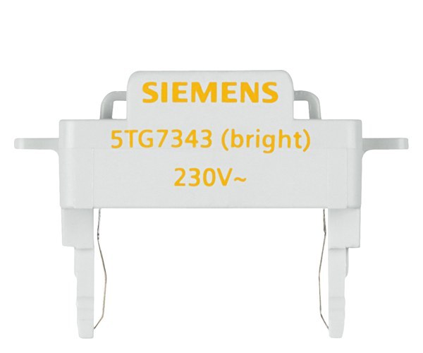 DELTA Schalter und Taster LED-Leuchteinsatz, superhell 230V/50Hz, orange – 5TG7343