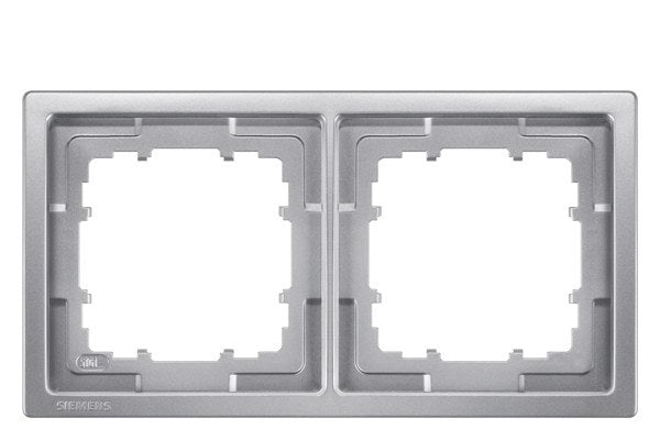DELTA style platinmetallic Rahmen 2-fach – 5TG13221