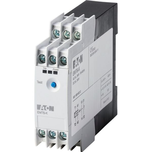 Thermistor-Maschinenschutzrelais, 1 Schließer + 1 Öffner, 24 - 240 V 50 - 400 Hz, 24 - 240 V DC, ohne Wiedereinschaltsperre – 269470