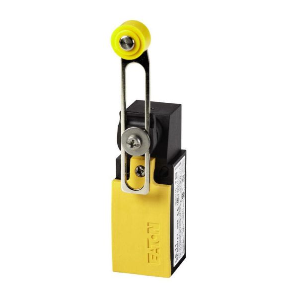 Positionsschalter, Verstellrollenhebel, Komplettgerät, 1 S, 1 Ö, Sprungschaltglied - ja, Cage-Clamp, gelb, Kunststoff, -25 - +70 °C – 266119