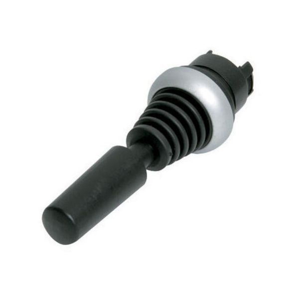 Joystick, mit einem Schaltpunkt je Betätigungsrichtung, mit Kunststoffachse, 4 Stellungen, Frontring Titan, tastend, in jeder Position – 279417