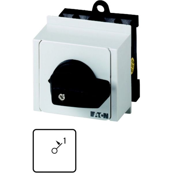 EIN-Taster, T0, 20 A, Verteilereinbau, 1 Baueinheit(en), Kontakte: 1, Tastfunktion in Stellung 1, 45 °, tastend, mit Rückzug von 1, I<1, Abw – 093436