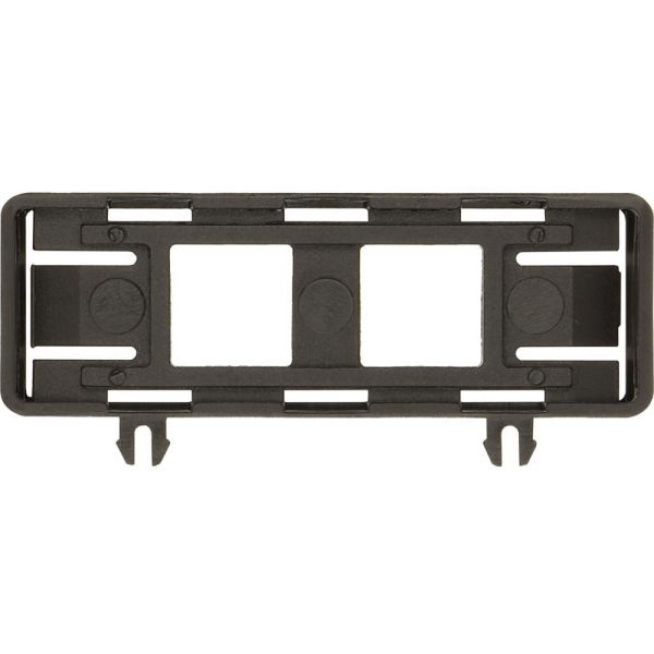 Träger mit Schild, verwendbar für T0, T3, P1, 48 x 17 mm, beschriftet mit Standardtext ''Hauptschalter nur in 0-Stellung öffnen'', Sprache d – 030170