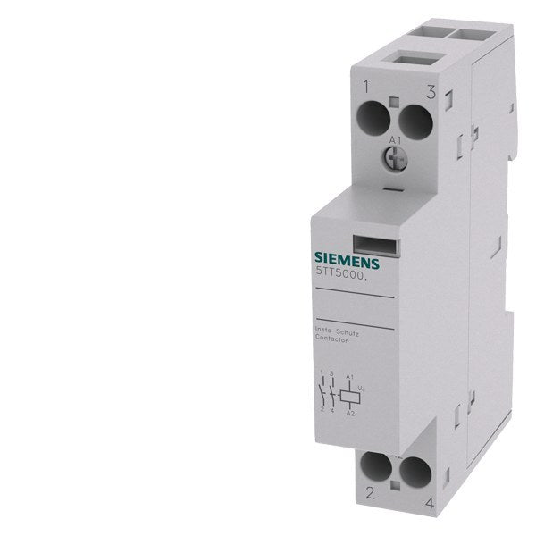 INSTA-Schütz mit 2 Schließern, Kontakt für AC 230V, 400V 20A Ansteuerung AC/DC – 5TT50002