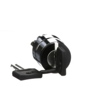 Schlüsselschalter Frontelement XB4, Metall, 22mm, schwarz, 2 Stell., rastend – ZB4BG4