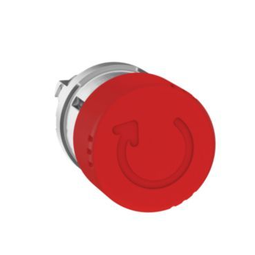 Not-Aus/Not-Halt-Schalter Frontelement XB4, Metall, 22mm, rot, Pilz 30mm, Drehent – ZB4BS834