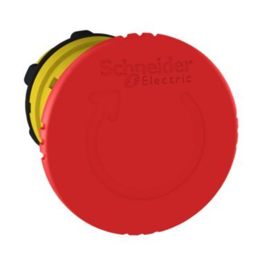 Not-Aus/Not-Halt-Schalter Frontelement XB5, Kstst, 22mm, rot, Pilz 40mm, Drehent – ZB5AS844