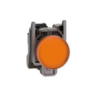 Leuchtmelder, XB4, Metall, 22mm, orange, LED, glatte Kalotte, SK, 24VACDC – XB4BVB5