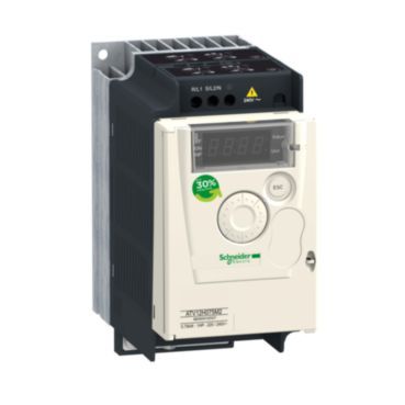 Frequenzumrichter ATV12, 0,75kW, 1HP, 200-240V, 1-ph., m. Kühlkörper
