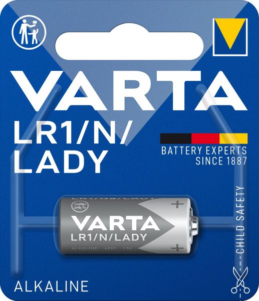 Batterie Electronics Alka. N Lady MN9100/LR1 1.5V 1Bli=1Stk – 4001101401