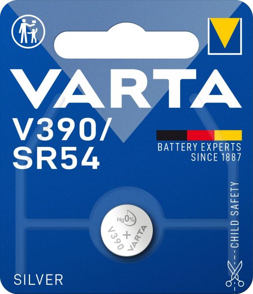 Knopfzelle Electronics Silber V390/SR54 1.55V 1Bli=1Stk – 390101401
