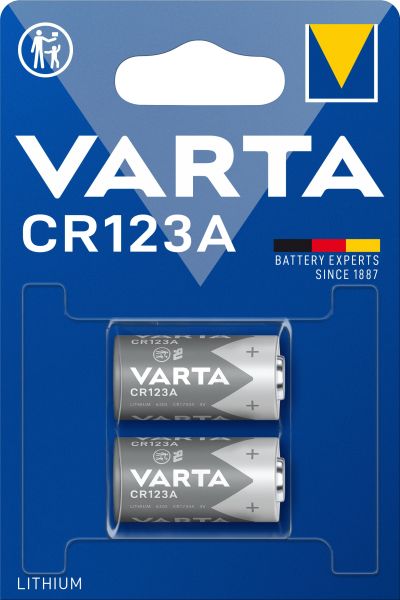 Photobatterie Lithium CR123A/CR17345 3V 1Bli=2Stk – 6205301402