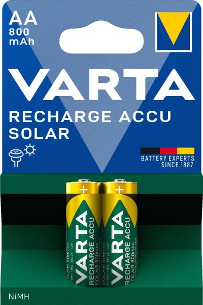 Akku Recharge Solar Nickel-Hyd AA HR6 1.2V 800mAh 1Bli=2Stk – 56736101402