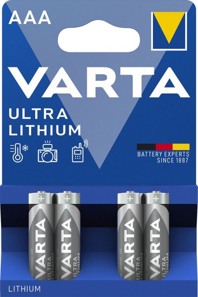 Batterie Ultra Lithium AAA Micro FR10G445 1.5V 1Bli=4Stk – 6103301404