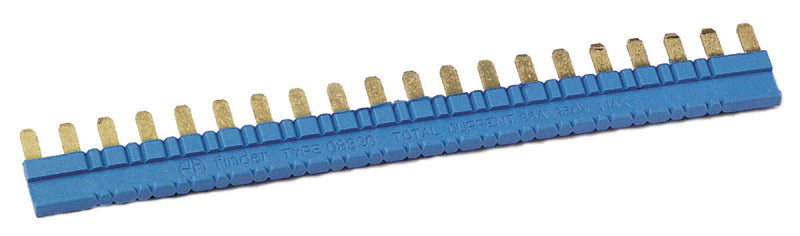 Verbindungsbrücke, blau, für Fassungen 93.01/93.51, 20-polig, max. 6 A – 093.20