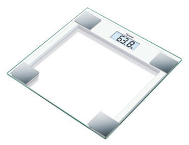 Personenwaage b.150kg Glas XL LCD-Anz si-ws