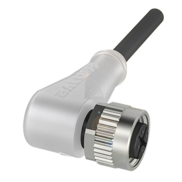 M12 Buchse gew. 3 pol 10m PUR LED gelb – BCC0313