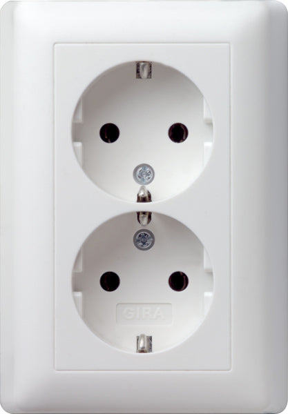 SCHUKO 2f Vollpl. Standard 55 Reinweiß m – 078004