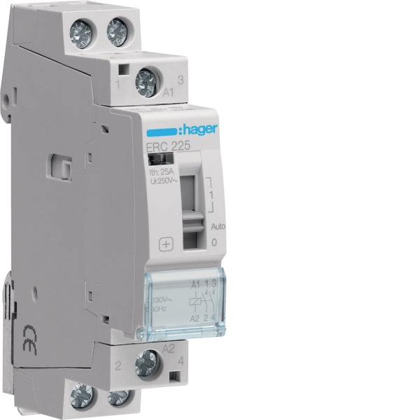 HAGER Relais , 25A, 2S, 230V – ERC225