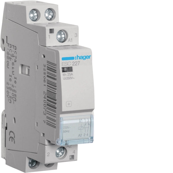 Insta-Schütz 1S 1O 25A/230VAC Spule:230VAC – ESC227