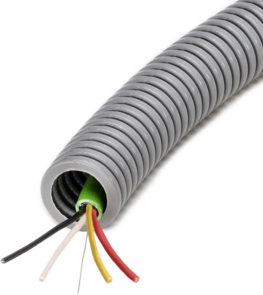 PVC-Panzerflexrohr,Ø20mm,biegs.,mittel,Turborillen,vorverdr.,YSTY 2x2x0,8 EIB – 84423