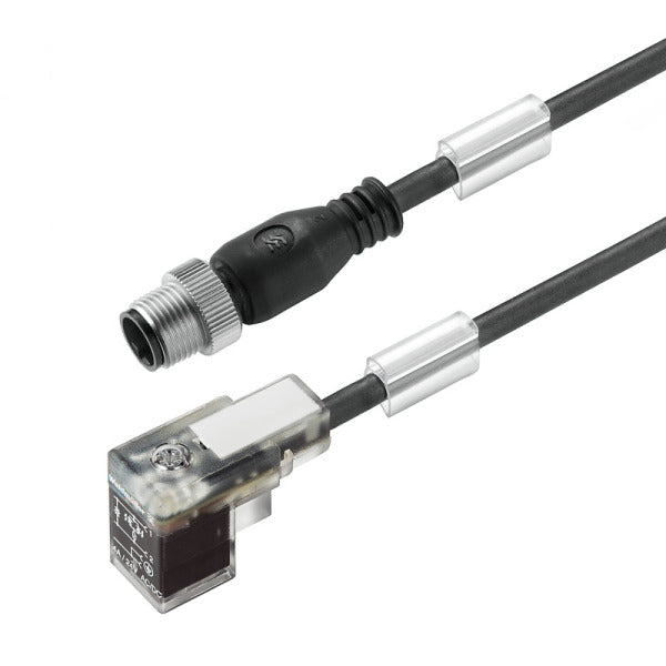 Ventilleitung, Stecker gerade-Ventilstecker, Bauform C DIN (8 mm), M12 = A-cod – 9456170150