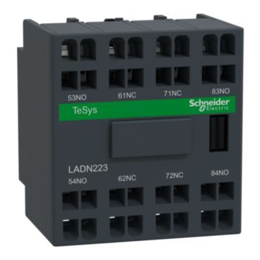 Hilfsschalterblock, 2S+2Ö, Federzuganschluss – LADN223