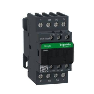 Leistungsschütz, 2S+2Ö, 40A/AC1, Spule 48V 50/60Hz – LC1D258E7