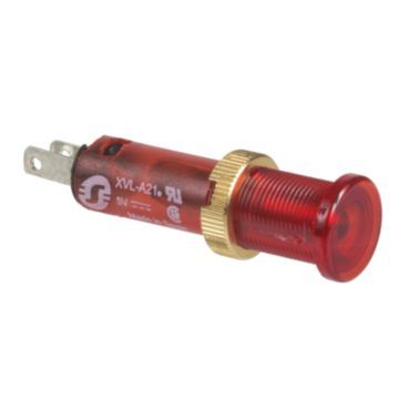 Leuchtmelder, Harmony XVL, 8mm, rot, geschützte LED, 24V DC, Flachsteckanschluss – XVLA234