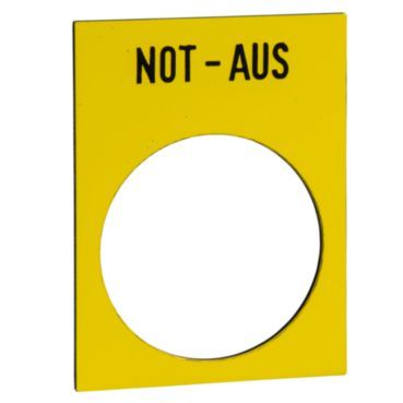 Anzeigeschild Ge Not-Aus – ZB2BY420001