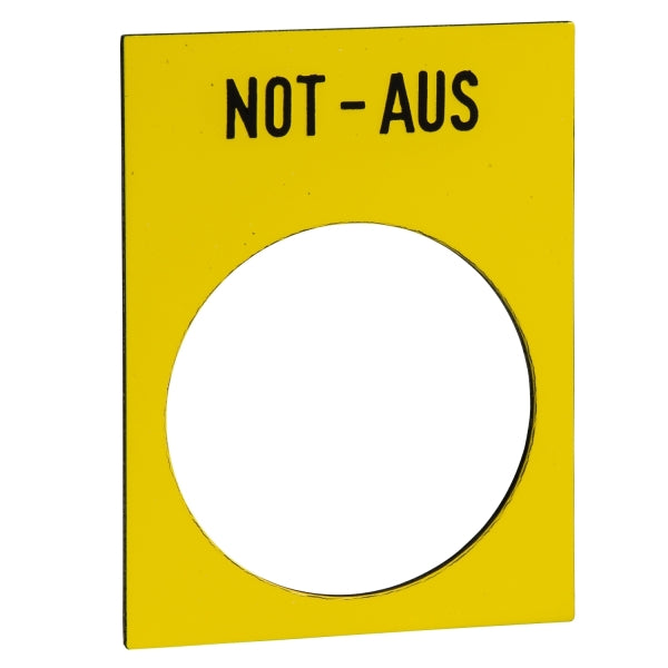Anzeigeschild Ge Not-Aus – ZB2BY420001