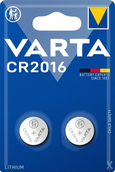 Knopfzelle Electronics Lithium CR2016 3V 1Bli=2Stk – 6016101402
