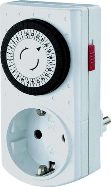 Mini Timer mechanisch 24h. weiß – 852.104