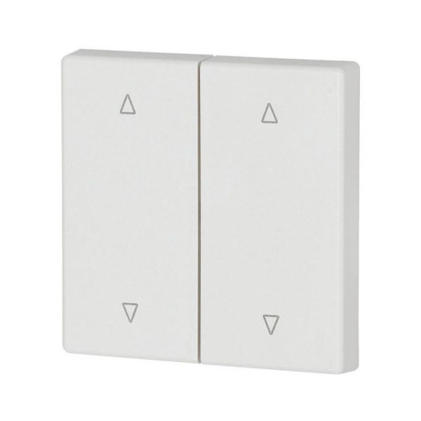 Wippe 2-fach, weiss glänzend, Jalo – 173004