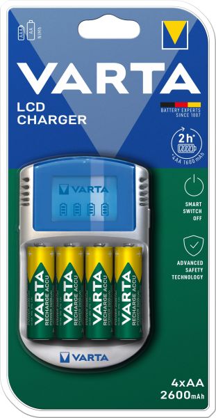 Ladegerät LCD Charger AA/AAA USB 12VAdapter 2h-Ladez. + 4xAA – 57070201451