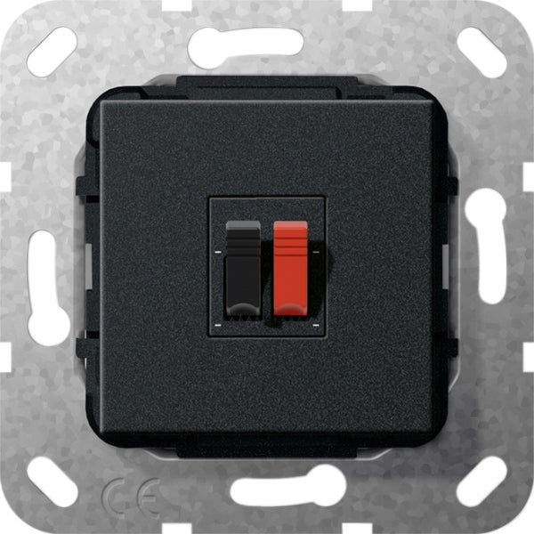 Lautsprecheranschluss 1f Einsatz Schwarz m – 569210