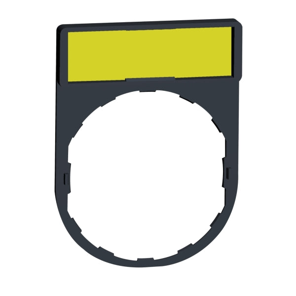 Schildträger 30x40mm m. Leerschild z. Gravieren, für Ø 22 Geräte – ZBY4101