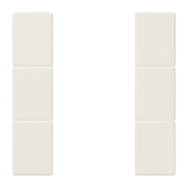 Tastensatz 3fach, F50, Serie LS, weiss – LS503TSA
