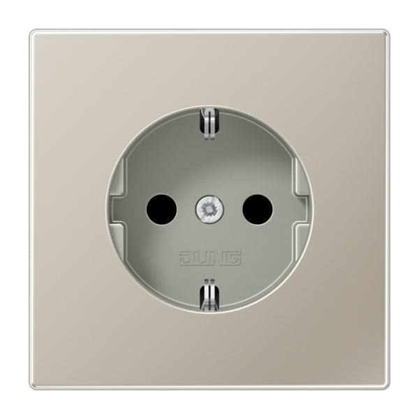SCHUKOSteckdose, 16 A 250V ~, Serie LS, Edelstahl – ES1520
