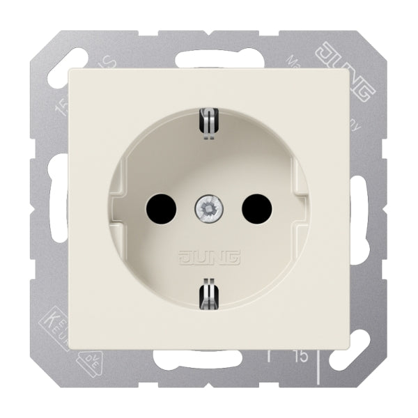 SCHUKOSteckdose, 16 A 250V ~, Duroplast, Serie AS, weiss – A1520