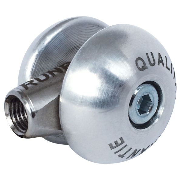 Laufrolle Ø 25mm mit Runpotec Gewinde RG6, Edelstahl/Alumini – 20279