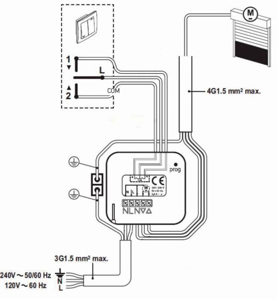 Shutter Inwall Receiver RTS – 1811244