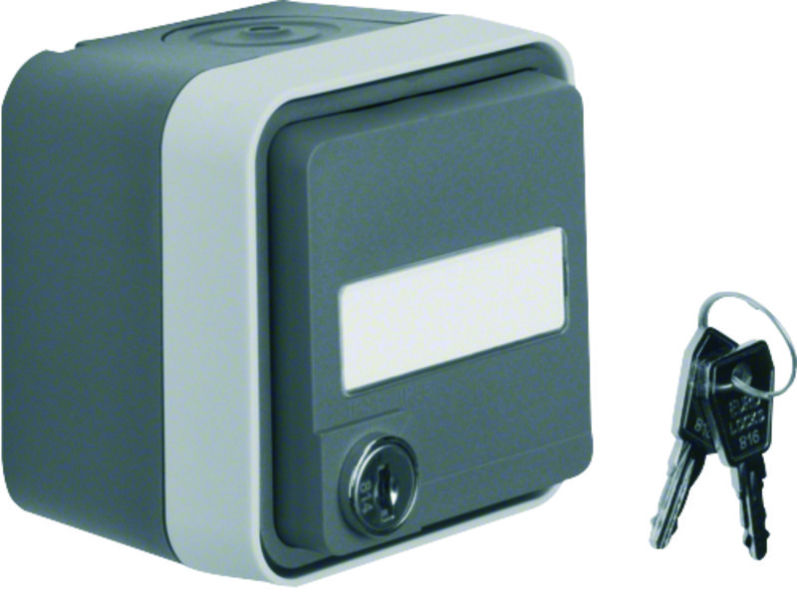 W.1 SSD mit Schloß und ungleicher Schließung, grau/lichtgrau matt – 47393505