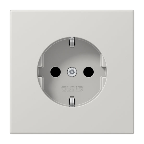 SCHUKOSteckdose, 16 A 250V ~, Duroplast, Serie LS, lichtgrau – LS1520LG