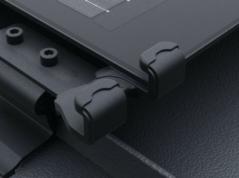 Modulabrutschsicherung PREFALZ 500/650, schwarz eloxiert – 556482