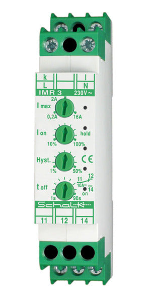 Strommessrelais 230V AC, 3 Messber. 0.1-16A