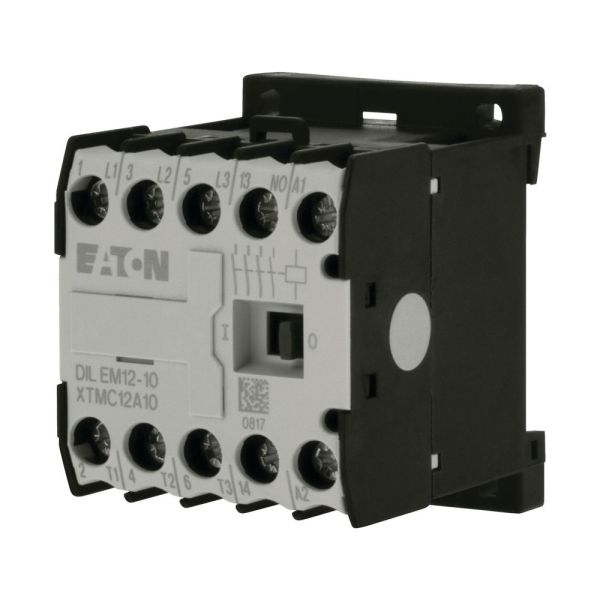 Leistungsschütz, 230 V 50 Hz, 240 V 60 Hz, 3-polig, 380 V 400 V, 5,5 kW, Kontakt S = Normal offen = 1 S, Schraubklemmen, Wechselstrombetätig – 127075