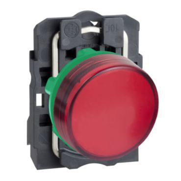 Leuchtmelder, XB5, Kunststoff, rot, 22mm, LED, glatte Kalotte, 24VACDC – XB5AVB4