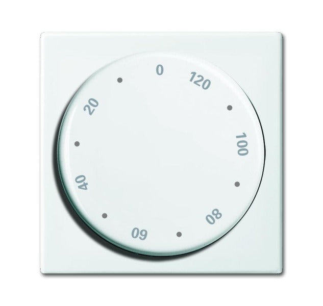 Zentralscheibe Drehknopf Zeitschaltuhr Druck 10-120 alpinweiß - balanceSI – 2CKA001753A0236